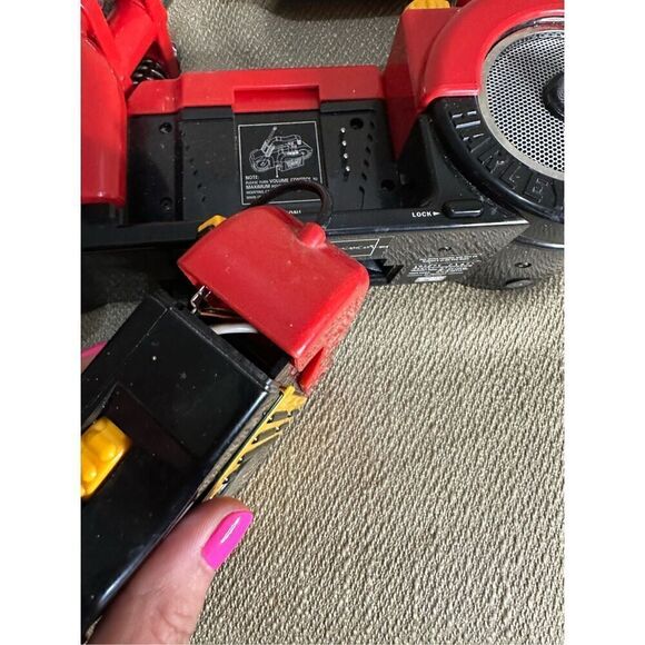 Junior Rider HARLEY DAVIDSON Portable Radio Cassette Player Partially Functional - Picture 13 of 15